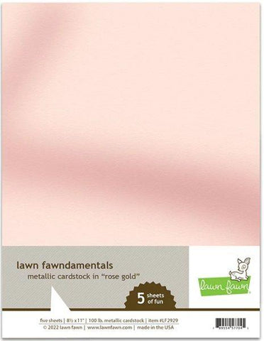 Metallic Cardstock - Rose Gold