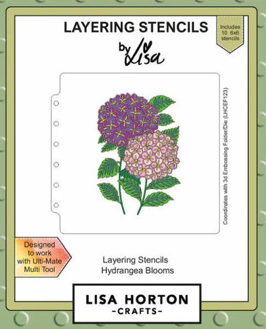 Hydrangea Blooms Layering Stencils